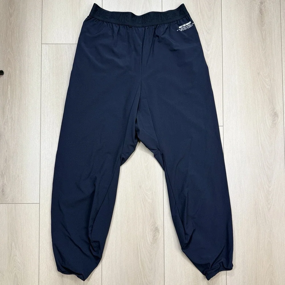Adidas ZNE Tapered Track Pants Men's M Black Nylon Blend Zip‎ Pockets Athletic